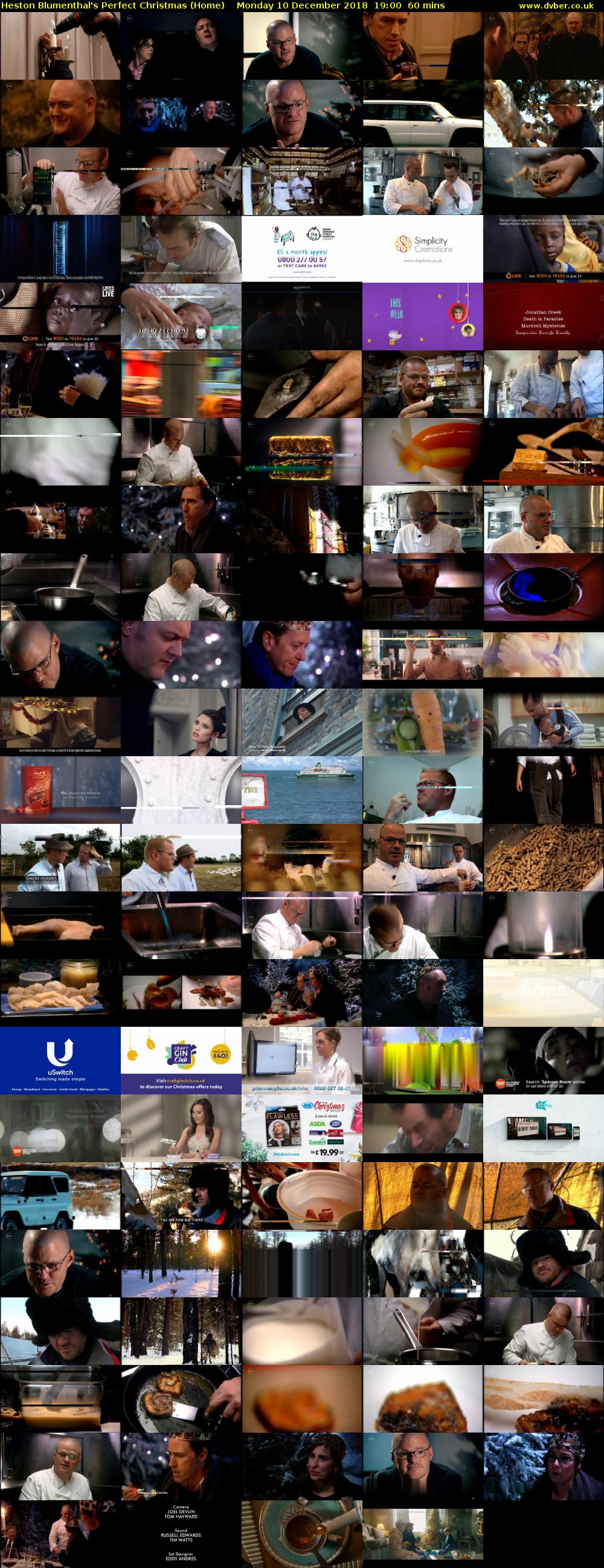 Heston Blumenthal's Perfect Christmas (Home) Monday 10 December 2018 19:00 - 20:00