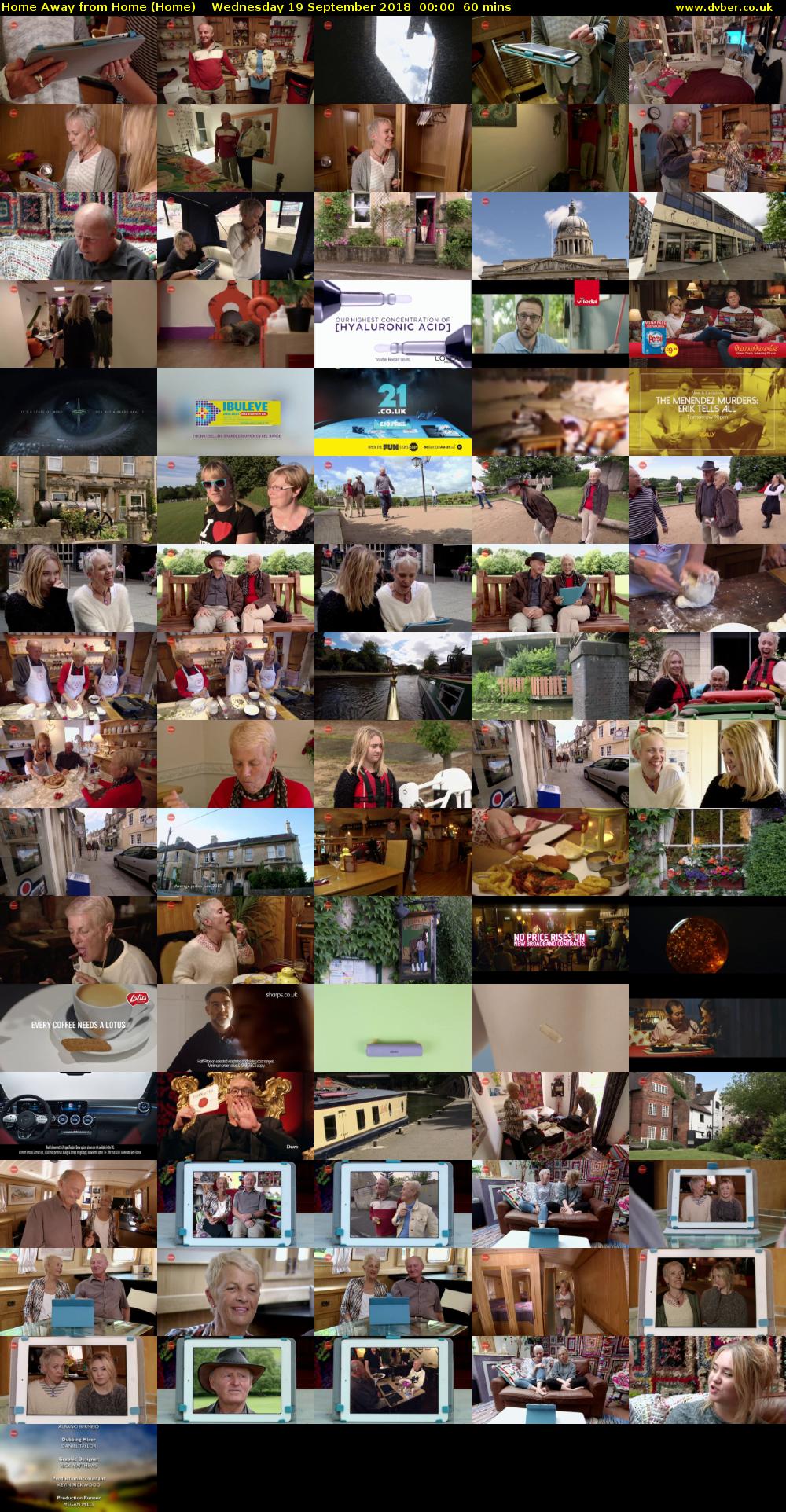 Home Away from Home (Home) Wednesday 19 September 2018 00:00 - 01:00