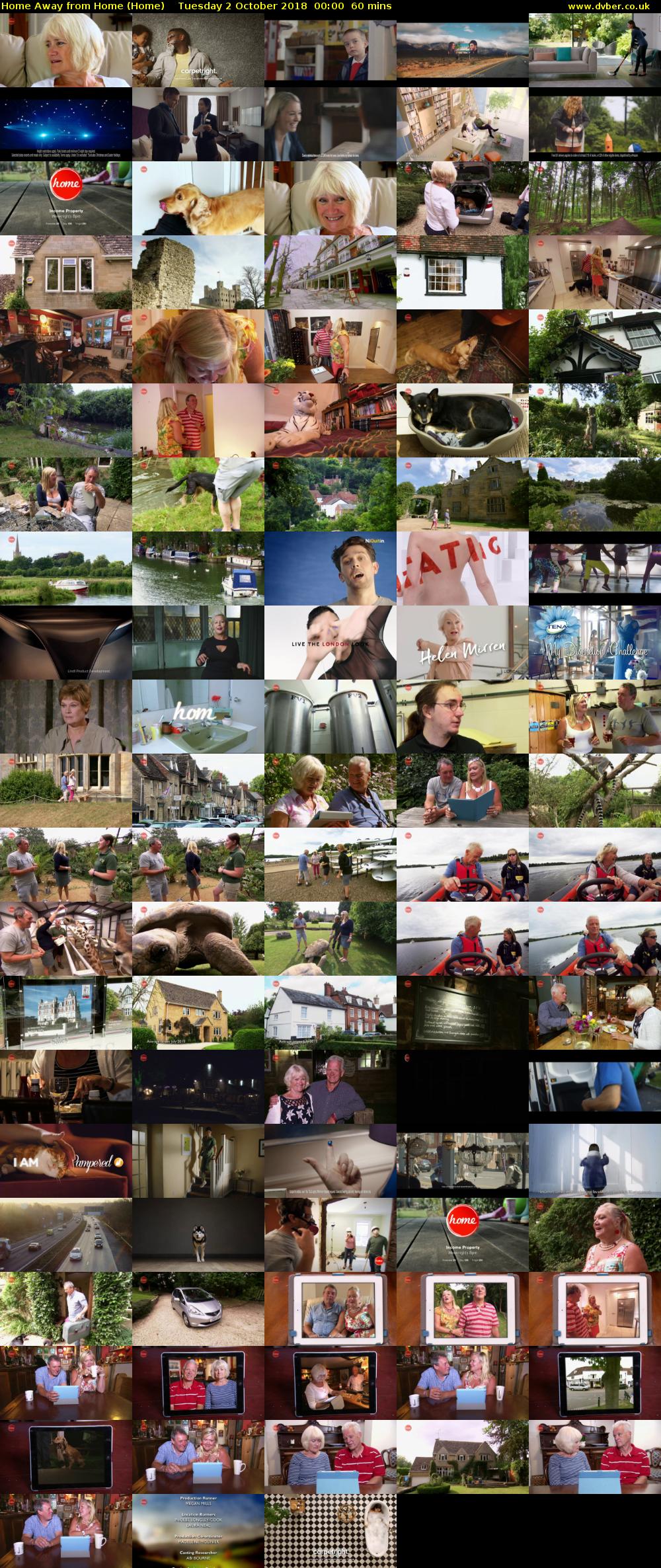 Home Away from Home (Home) Tuesday 2 October 2018 00:00 - 01:00