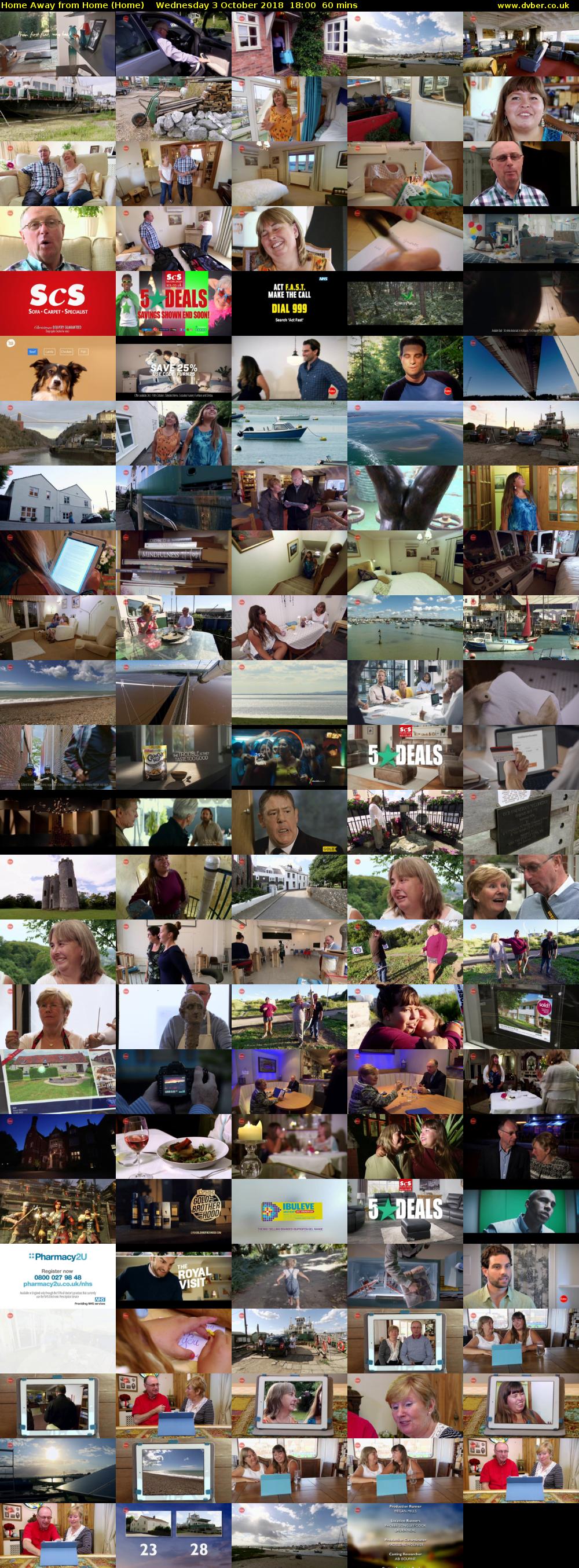 Home Away from Home (Home) Wednesday 3 October 2018 18:00 - 19:00