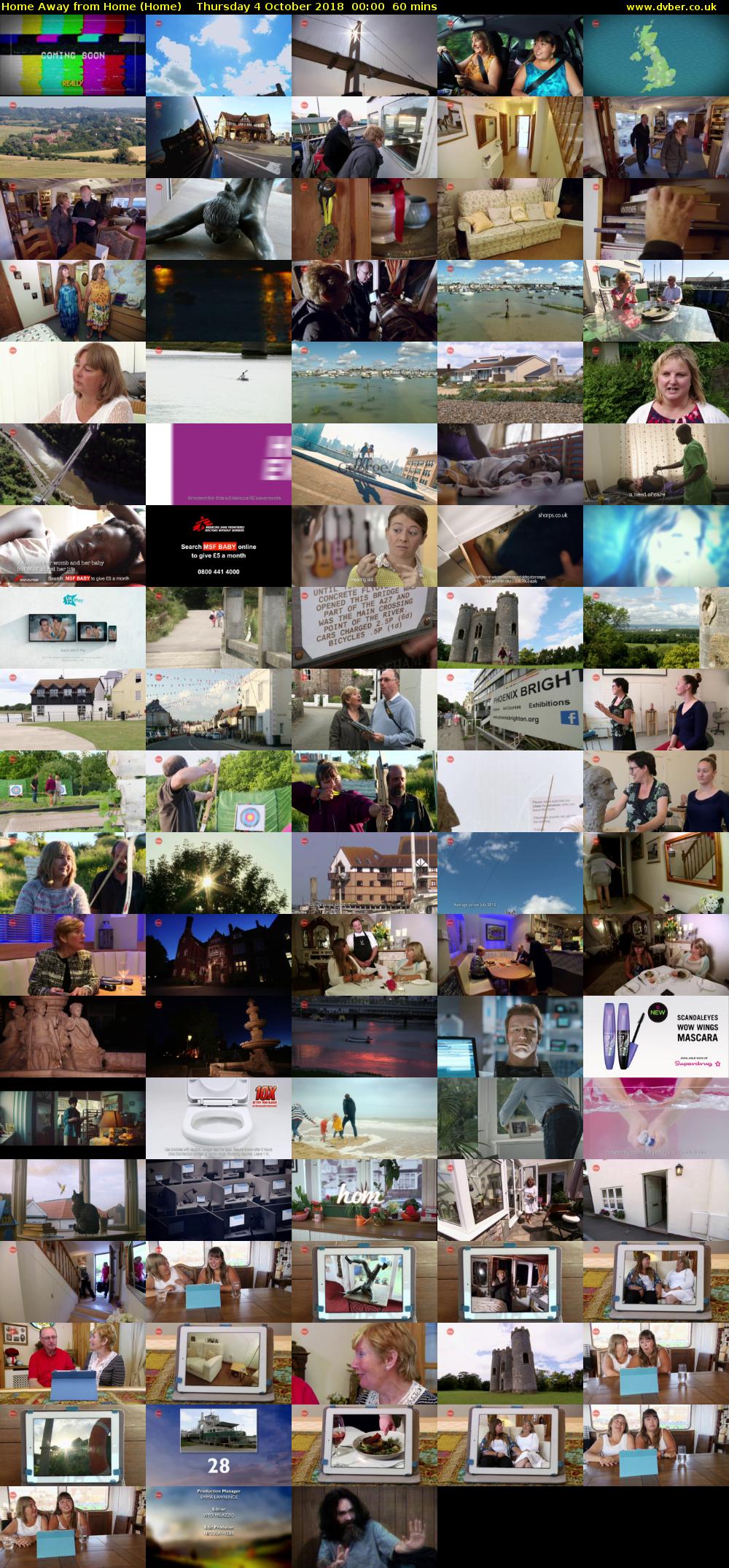 Home Away from Home (Home) Thursday 4 October 2018 00:00 - 01:00