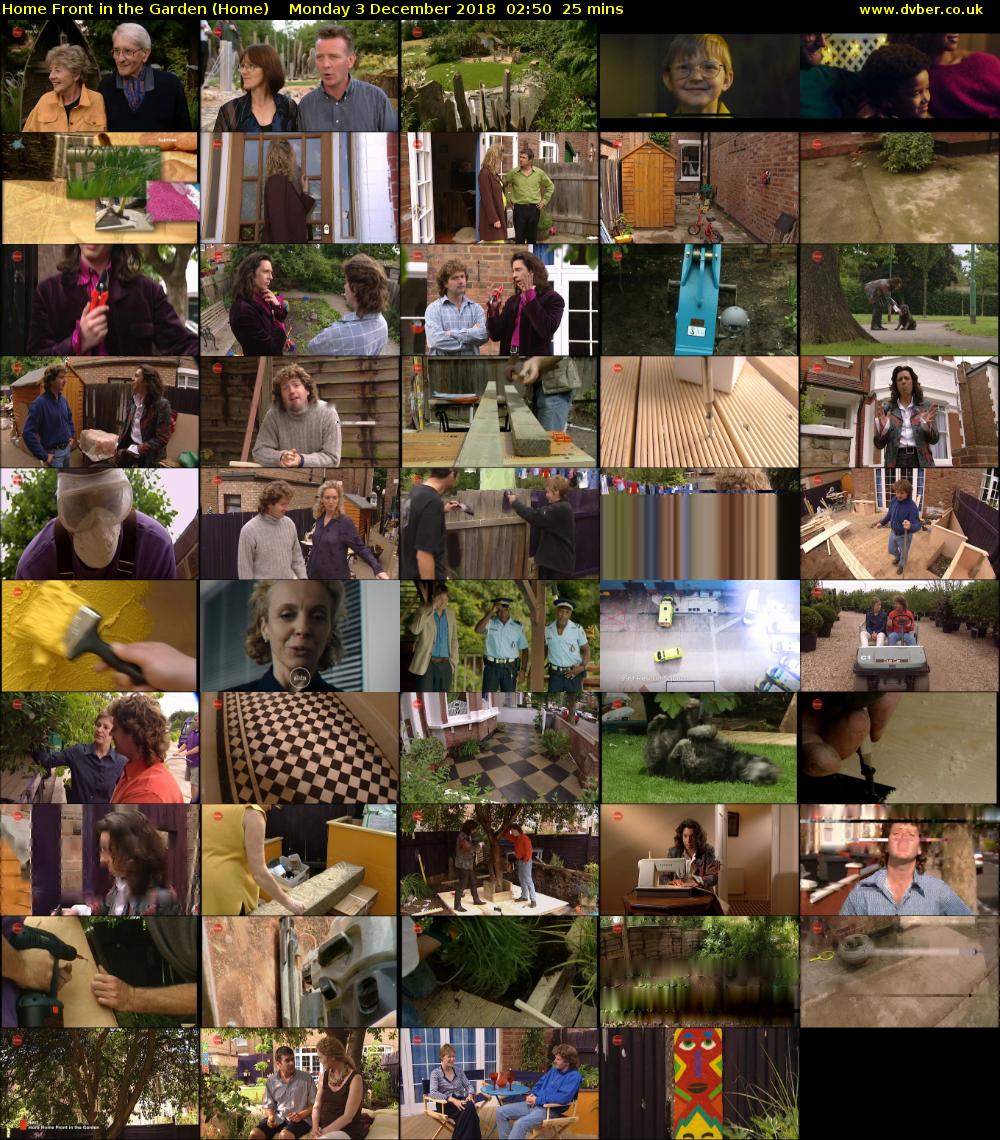 Home Front in the Garden (Home) Monday 3 December 2018 02:50 - 03:15