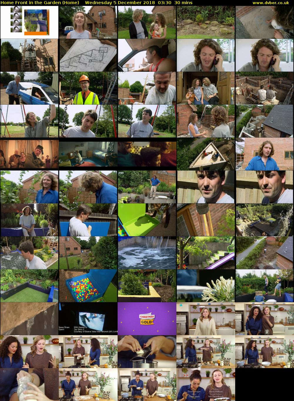 Home Front in the Garden (Home) Wednesday 5 December 2018 03:30 - 04:00