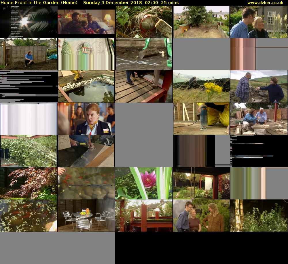 Home Front in the Garden (Home) Sunday 9 December 2018 02:00 - 02:25