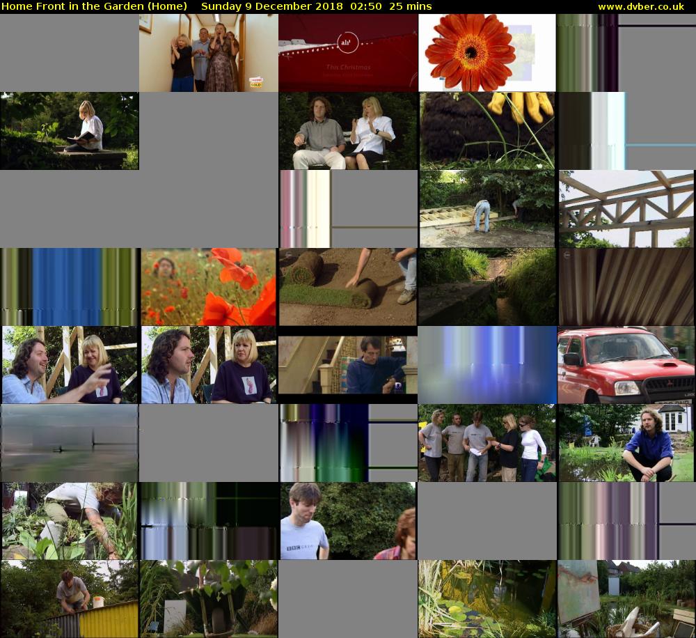 Home Front in the Garden (Home) Sunday 9 December 2018 02:50 - 03:15