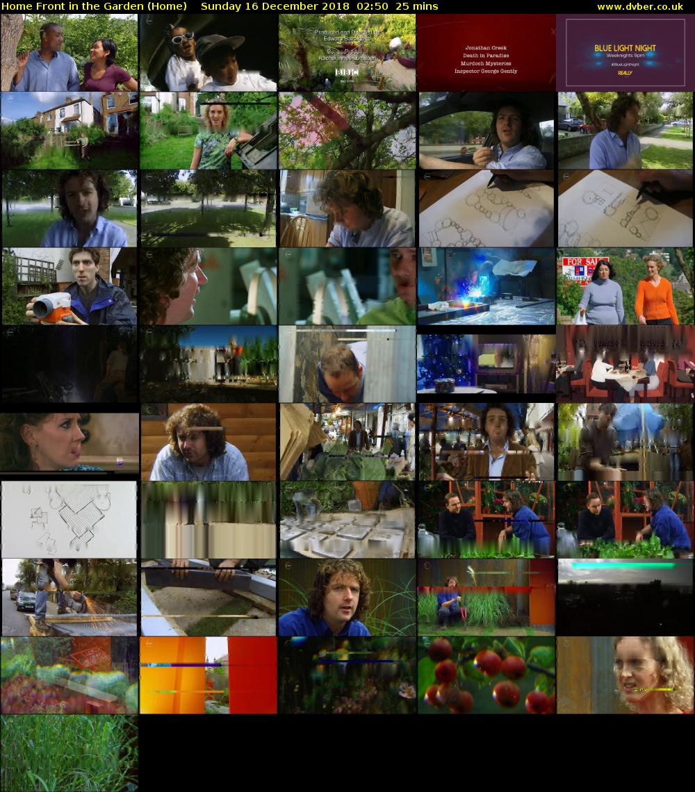 Home Front in the Garden (Home) Sunday 16 December 2018 02:50 - 03:15