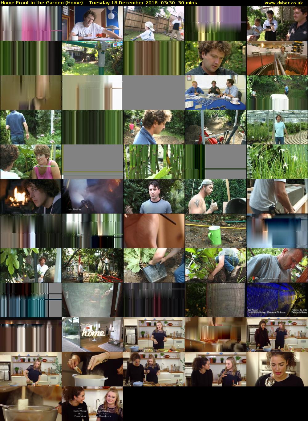 Home Front in the Garden (Home) Tuesday 18 December 2018 03:30 - 04:00