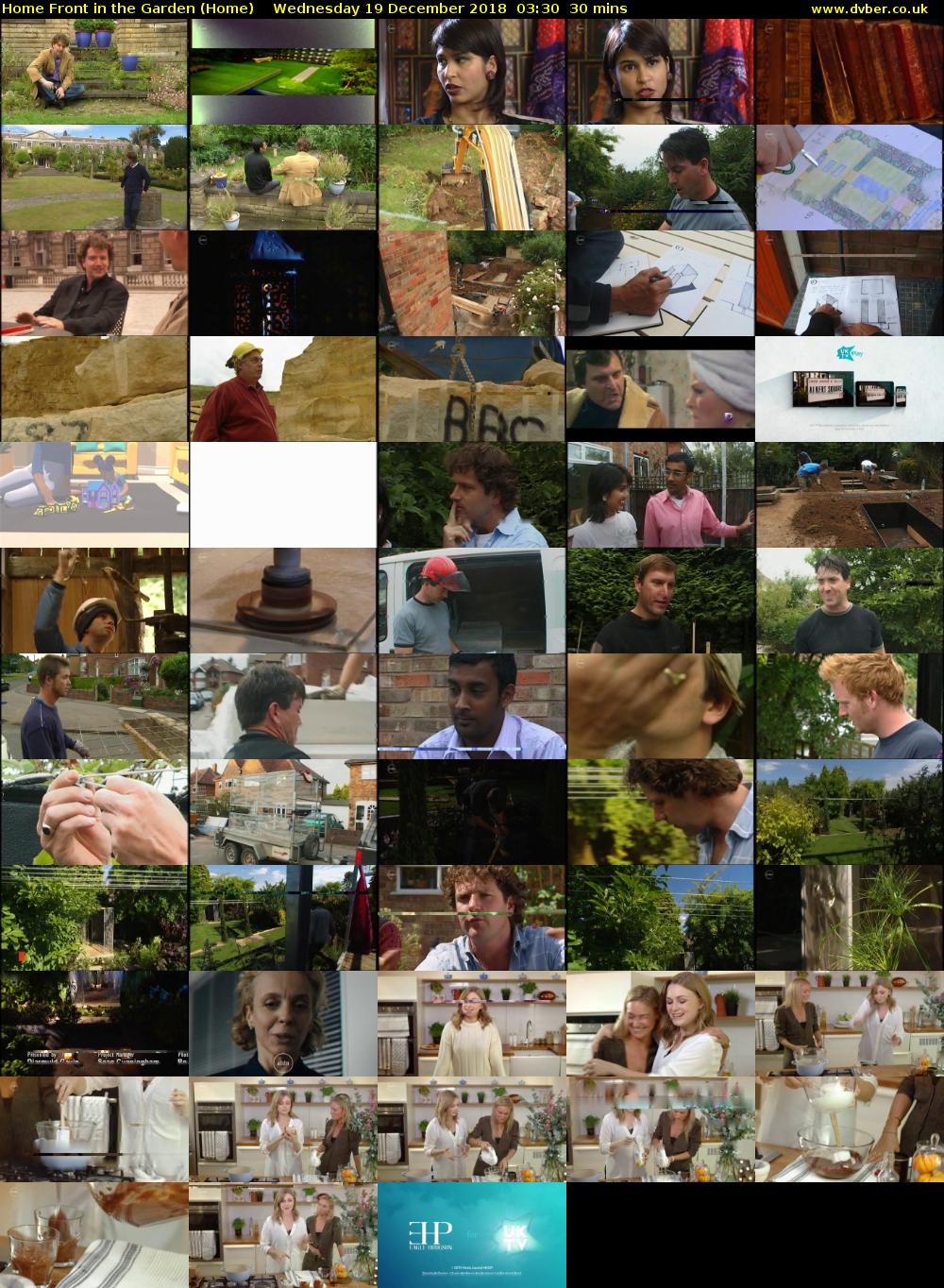 Home Front in the Garden (Home) Wednesday 19 December 2018 03:30 - 04:00