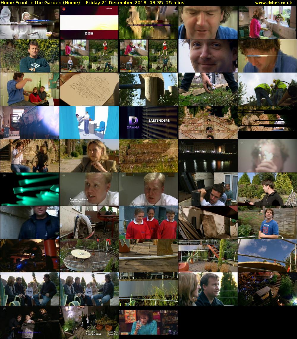 Home Front in the Garden (Home) Friday 21 December 2018 03:35 - 04:00