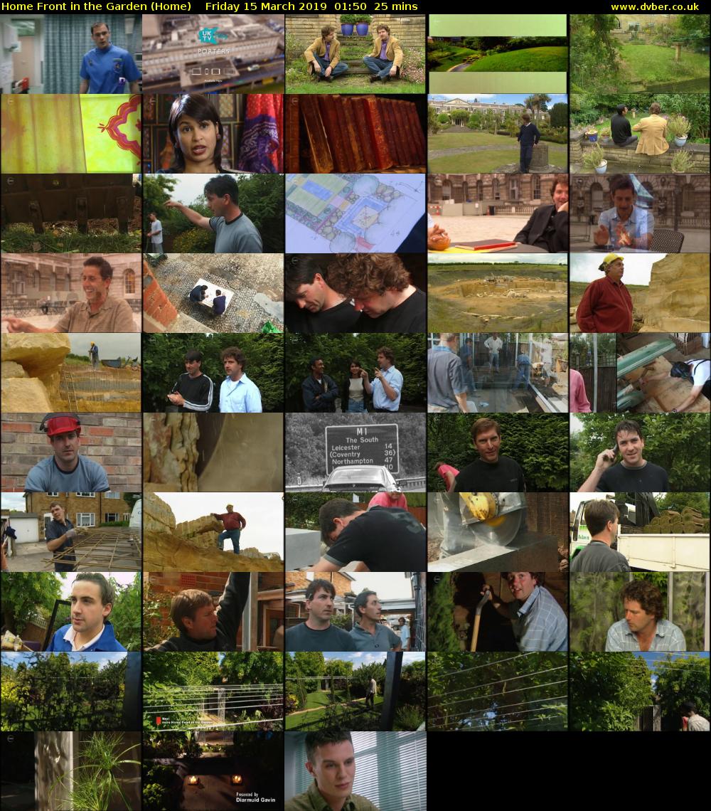 Home Front in the Garden (Home) Friday 15 March 2019 01:50 - 02:15