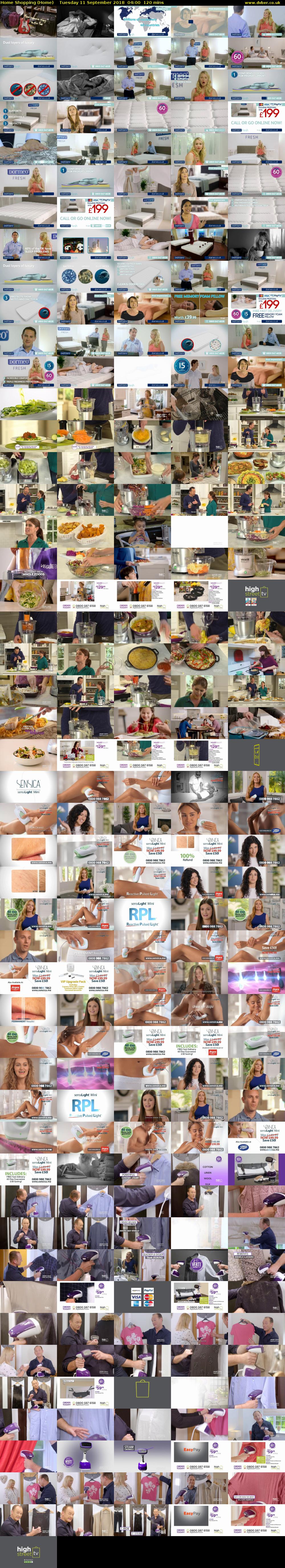 Home Shopping (Home) Tuesday 11 September 2018 04:00 - 06:00