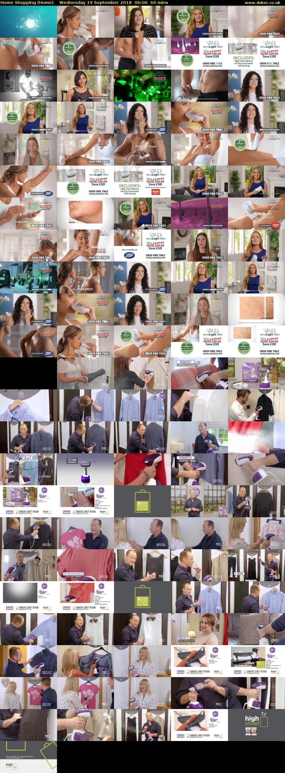 Home Shopping (Home) Wednesday 19 September 2018 06:00 - 07:00