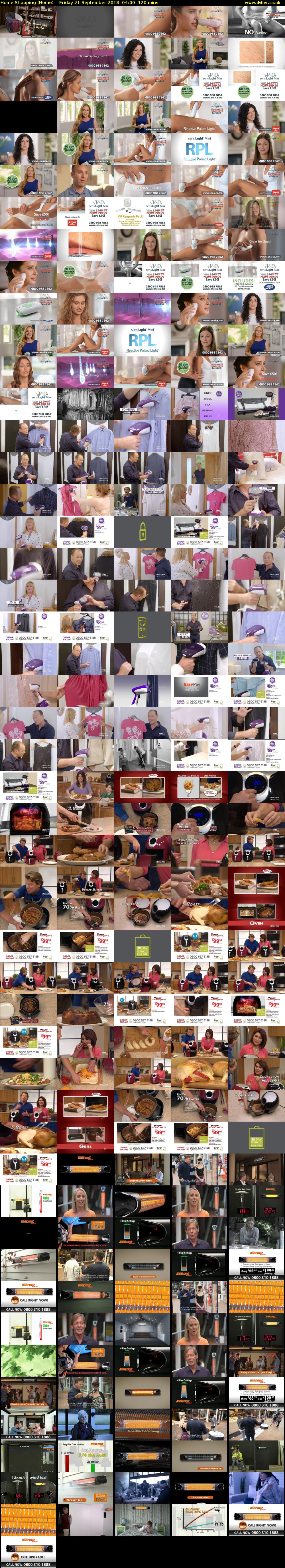 Home Shopping (Home) Friday 21 September 2018 04:00 - 06:00