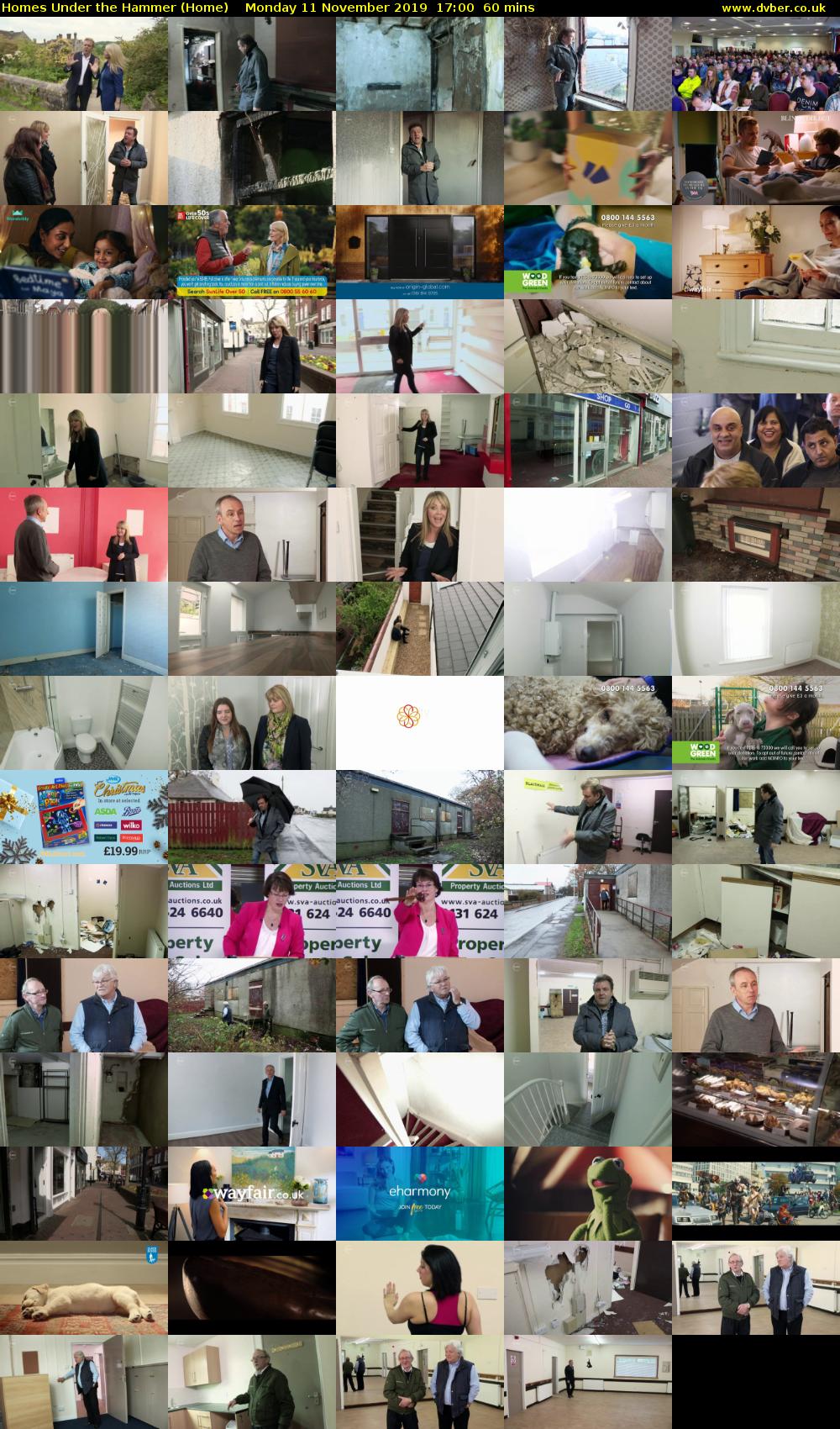 Homes Under the Hammer (Home) Monday 11 November 2019 17:00 - 18:00