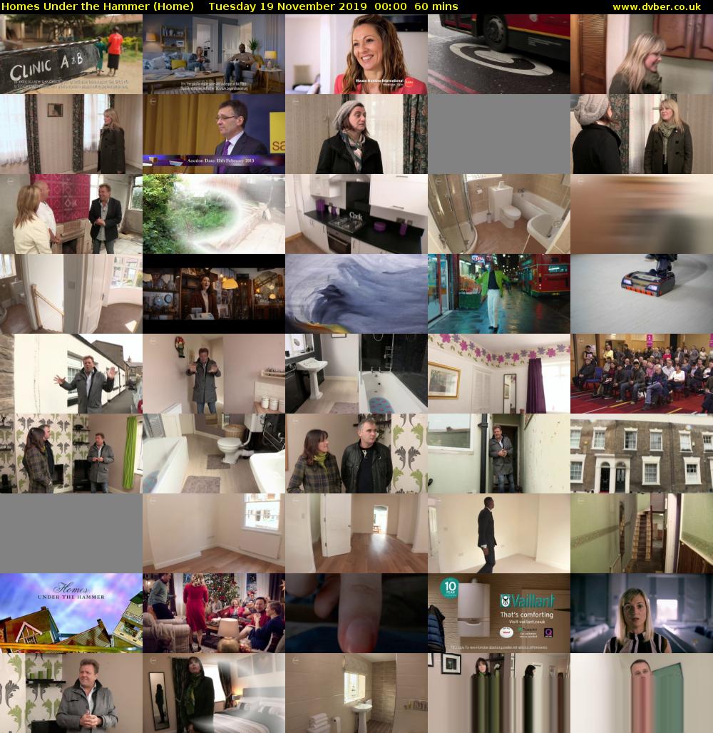 Homes Under the Hammer (Home) Tuesday 19 November 2019 00:00 - 01:00