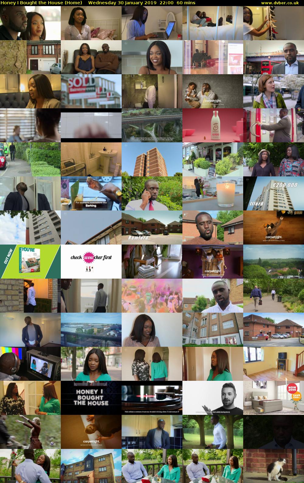 Honey I Bought The House (Home) Wednesday 30 January 2019 22:00 - 23:00