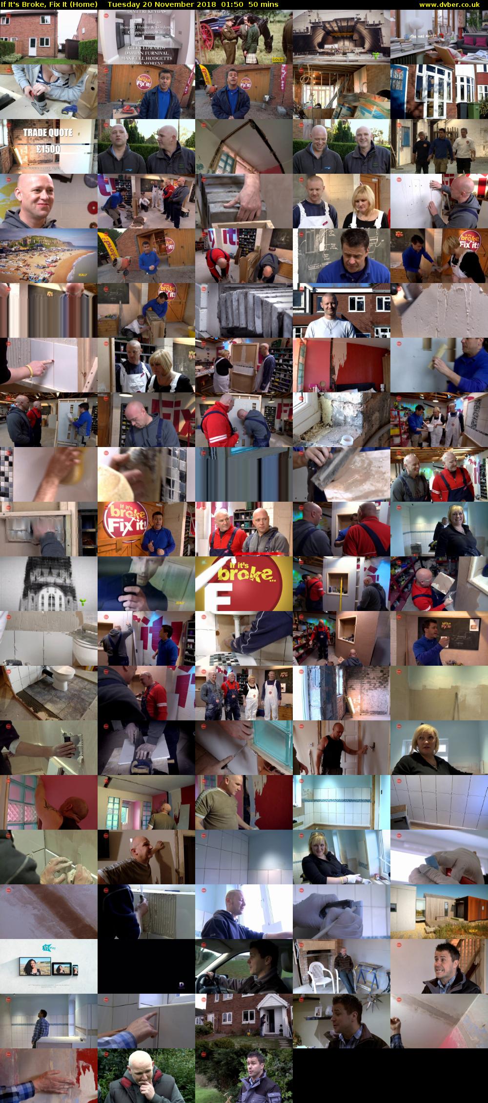If It's Broke, Fix It (Home) Tuesday 20 November 2018 01:50 - 02:40