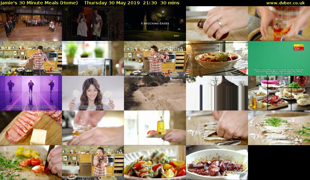 Jamie's 30 Minute Meals (Home) Thursday 30 May 2019 21:30 - 22:00