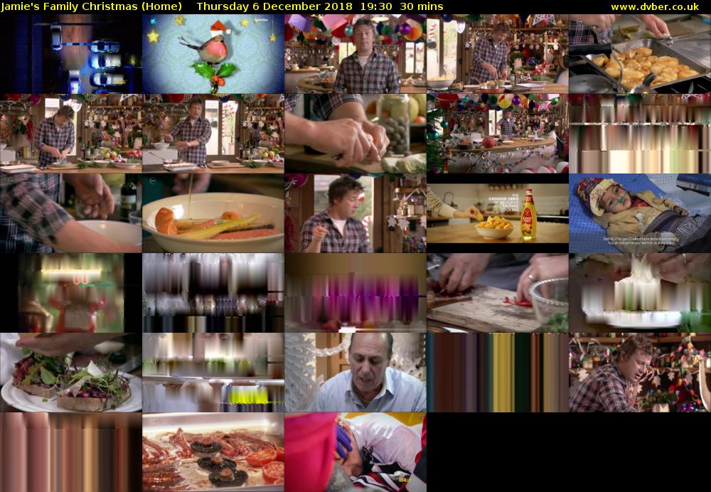 Jamie's Family Christmas (Home) Thursday 6 December 2018 19:30 - 20:00