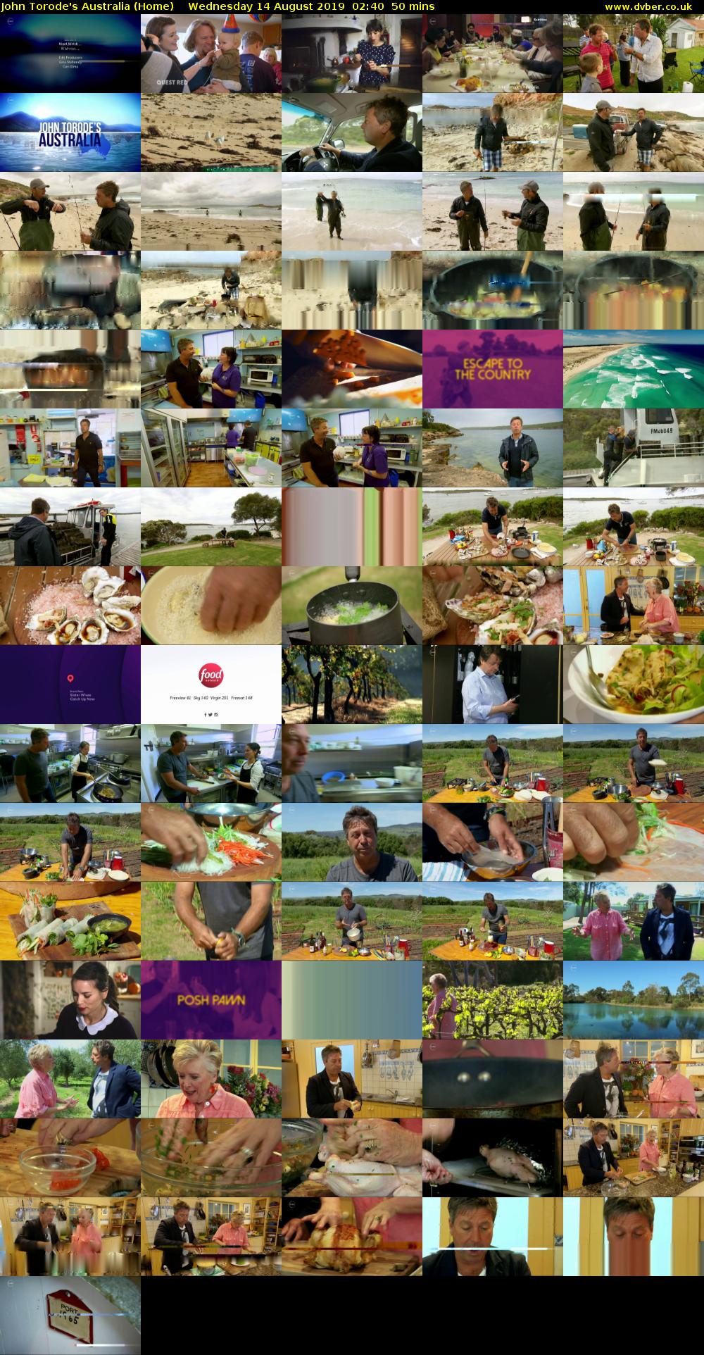 John Torode's Australia (Home) Wednesday 14 August 2019 02:40 - 03:30