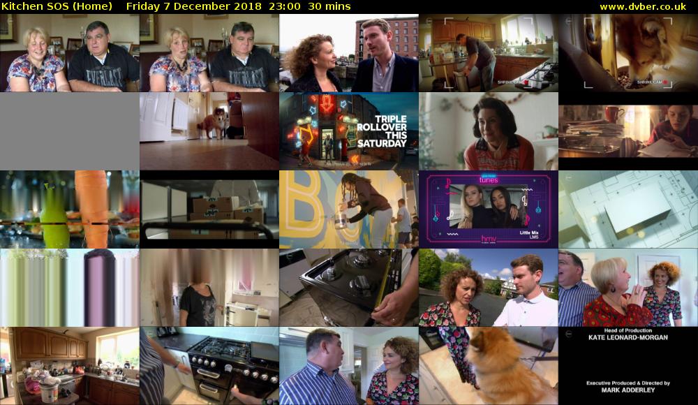 Kitchen SOS (Home) Friday 7 December 2018 23:00 - 23:30