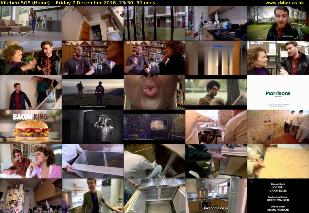Kitchen SOS (Home) Friday 7 December 2018 23:30 - 00:00