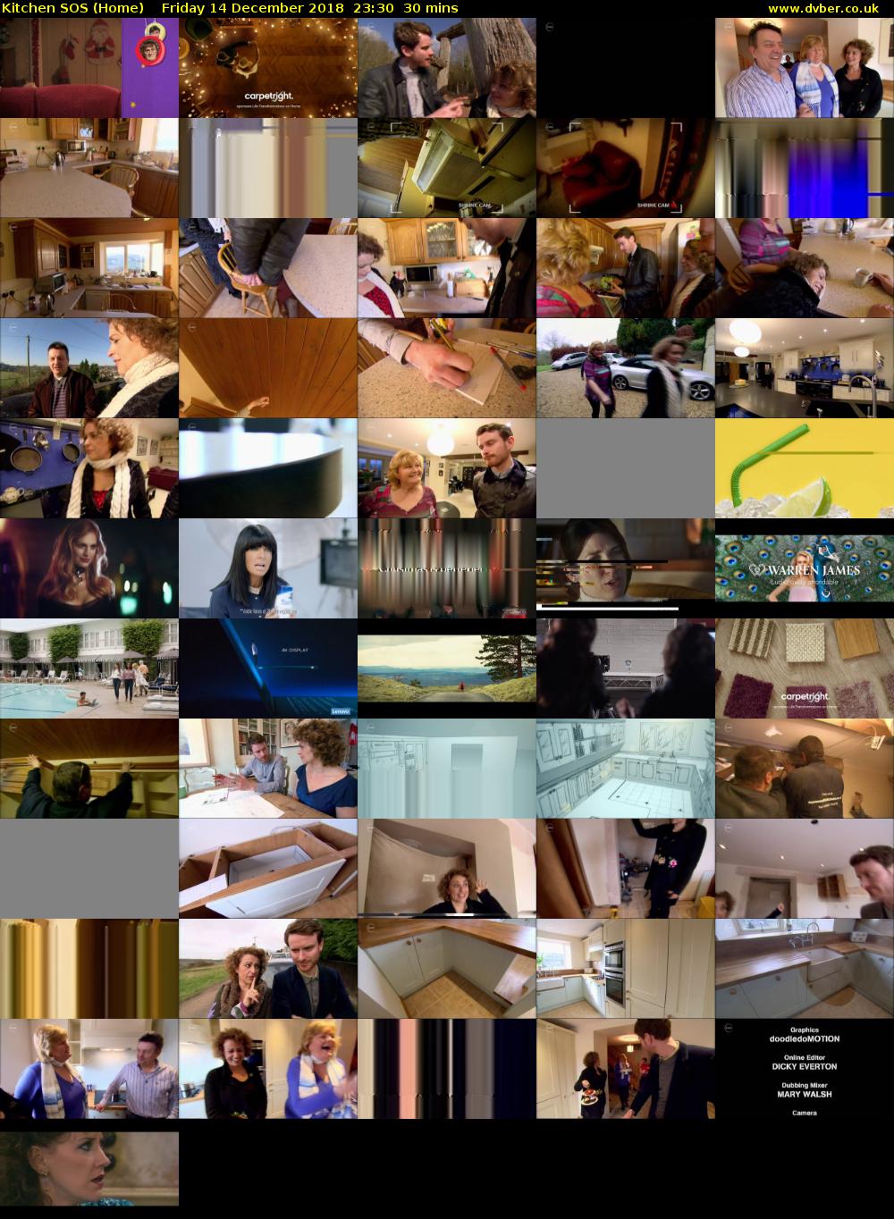 Kitchen SOS (Home) Friday 14 December 2018 23:30 - 00:00