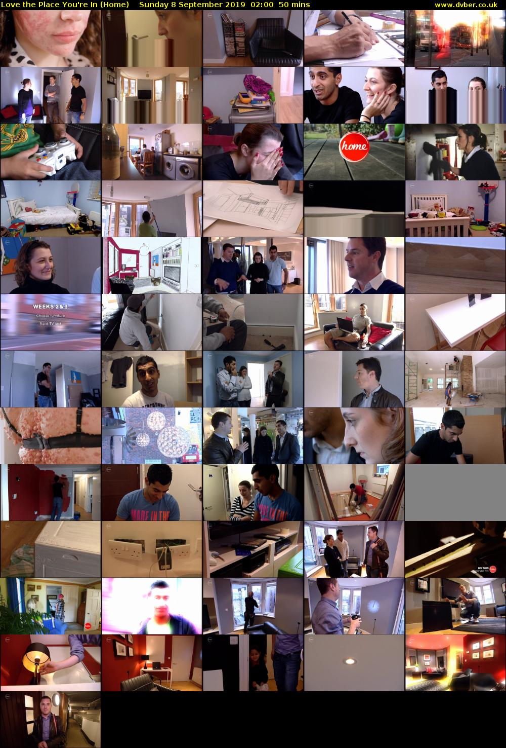 Love the Place You're In (Home) Sunday 8 September 2019 02:00 - 02:50