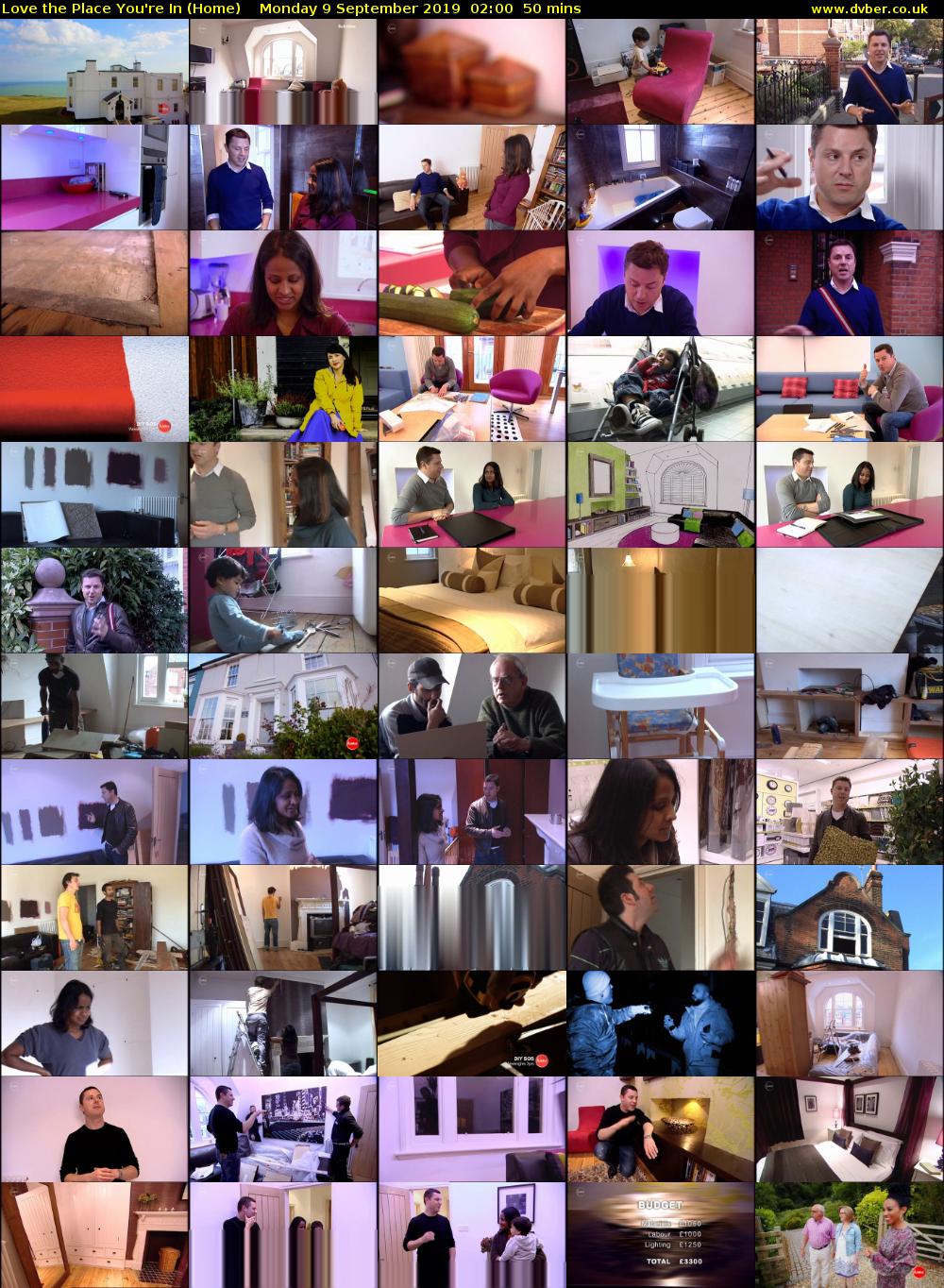 Love the Place You're In (Home) Monday 9 September 2019 02:00 - 02:50