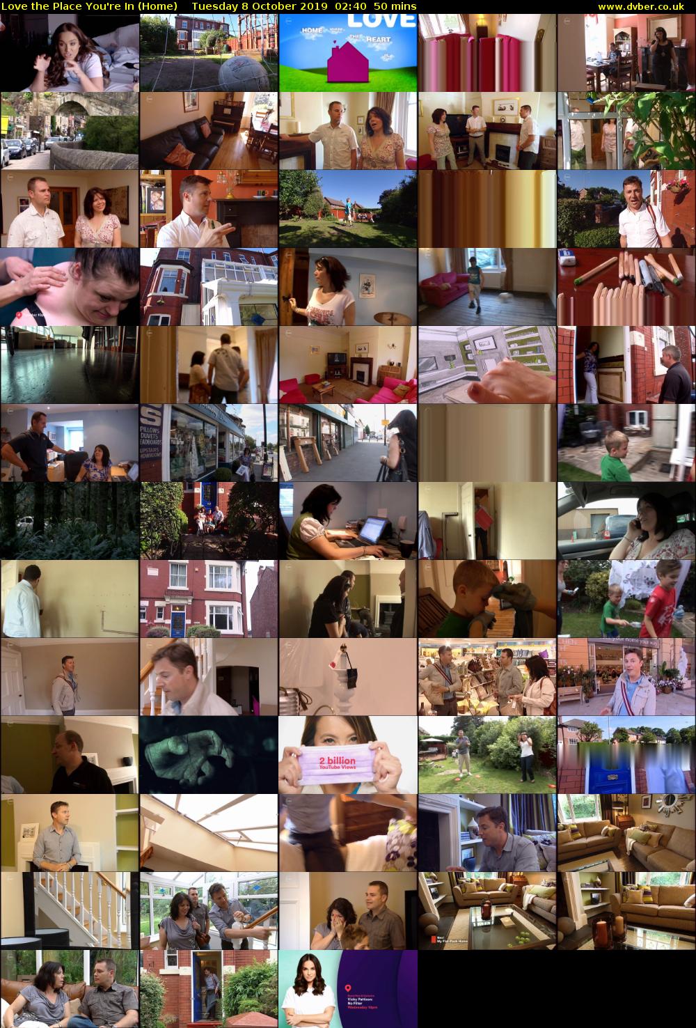 Love the Place You're In (Home) Tuesday 8 October 2019 02:40 - 03:30