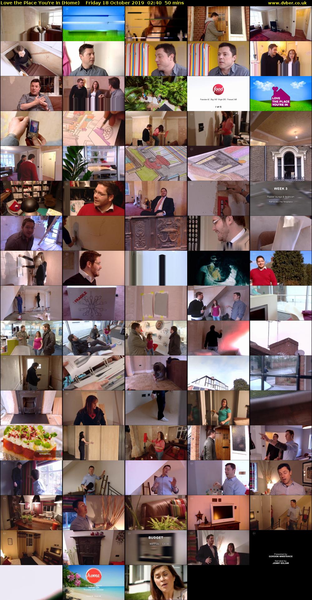 Love the Place You're In (Home) Friday 18 October 2019 02:40 - 03:30