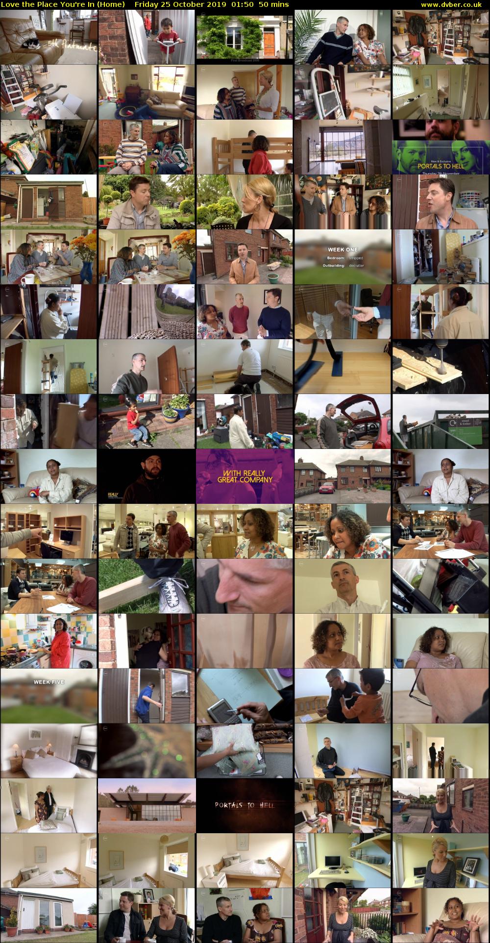 Love the Place You're In (Home) Friday 25 October 2019 01:50 - 02:40