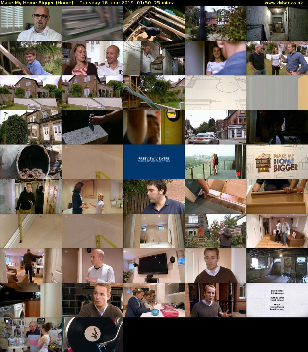 Make My Home Bigger (Home) Tuesday 18 June 2019 01:50 - 02:15