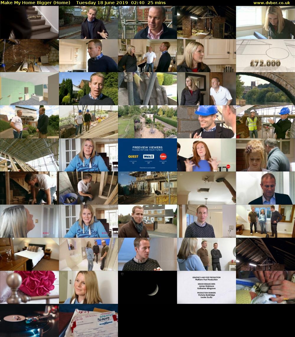 Make My Home Bigger (Home) Tuesday 18 June 2019 02:40 - 03:05