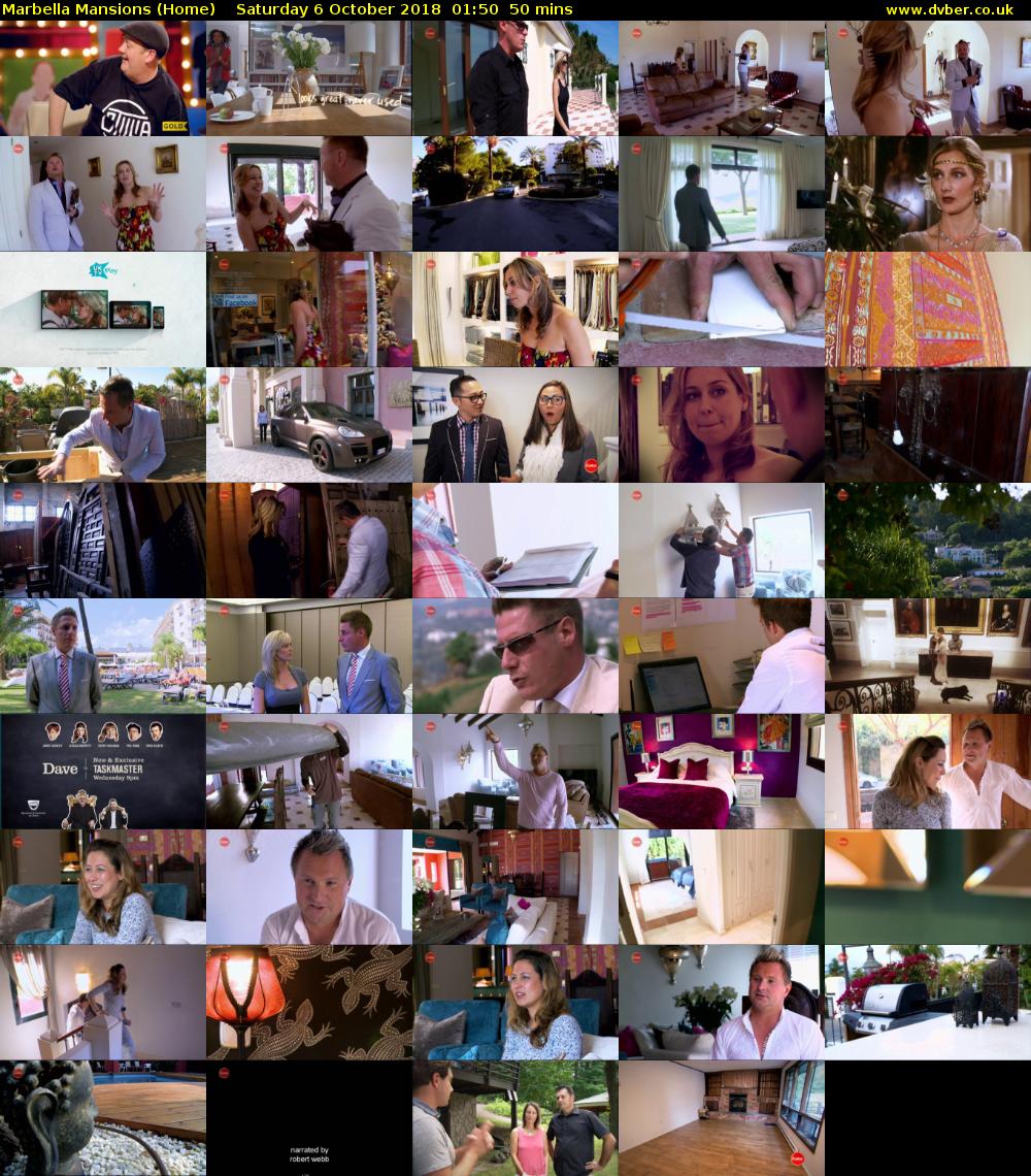 Marbella Mansions (Home) Saturday 6 October 2018 01:50 - 02:40