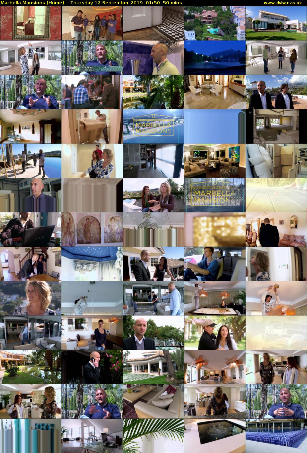 Marbella Mansions (Home) Thursday 12 September 2019 01:50 - 02:40