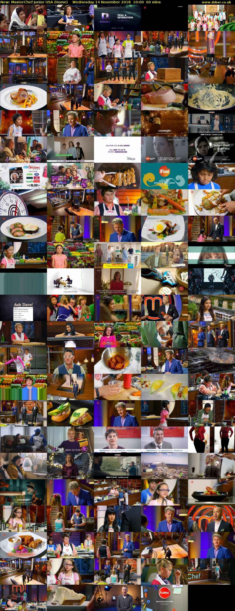 MasterChef Junior USA (Home) Wednesday 14 November 2018 10:00 - 11:00