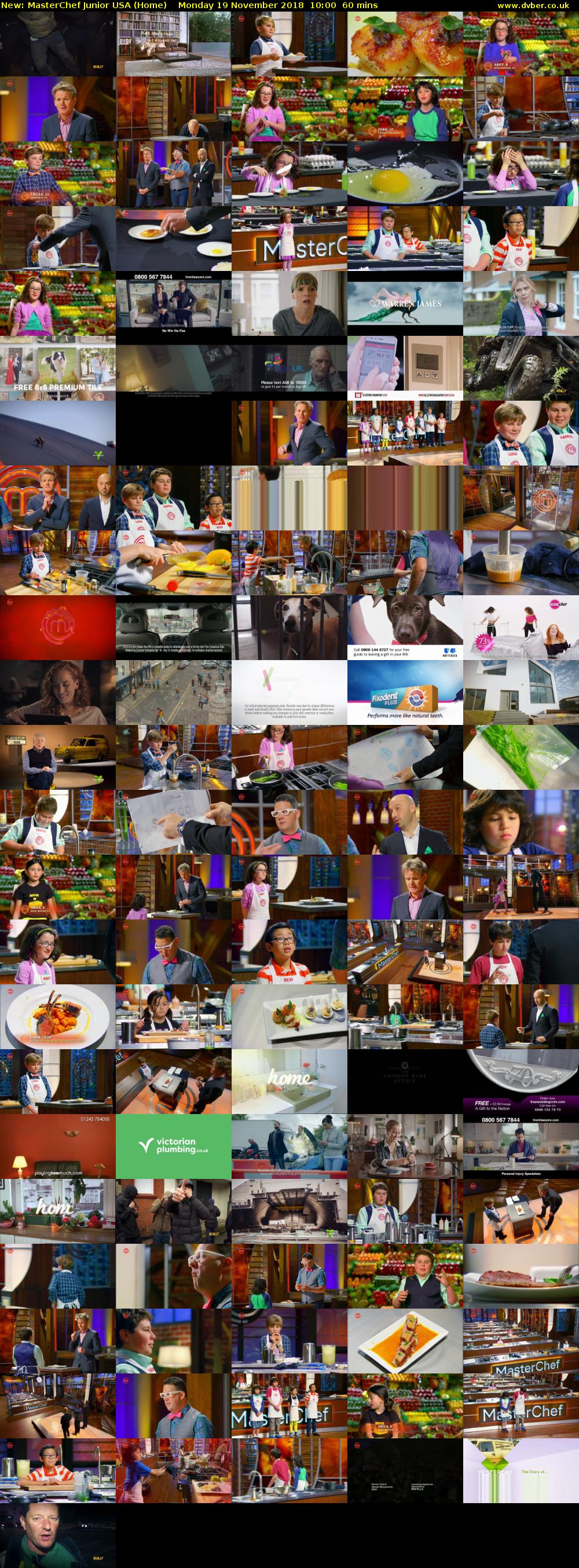 MasterChef Junior USA (Home) Monday 19 November 2018 10:00 - 11:00