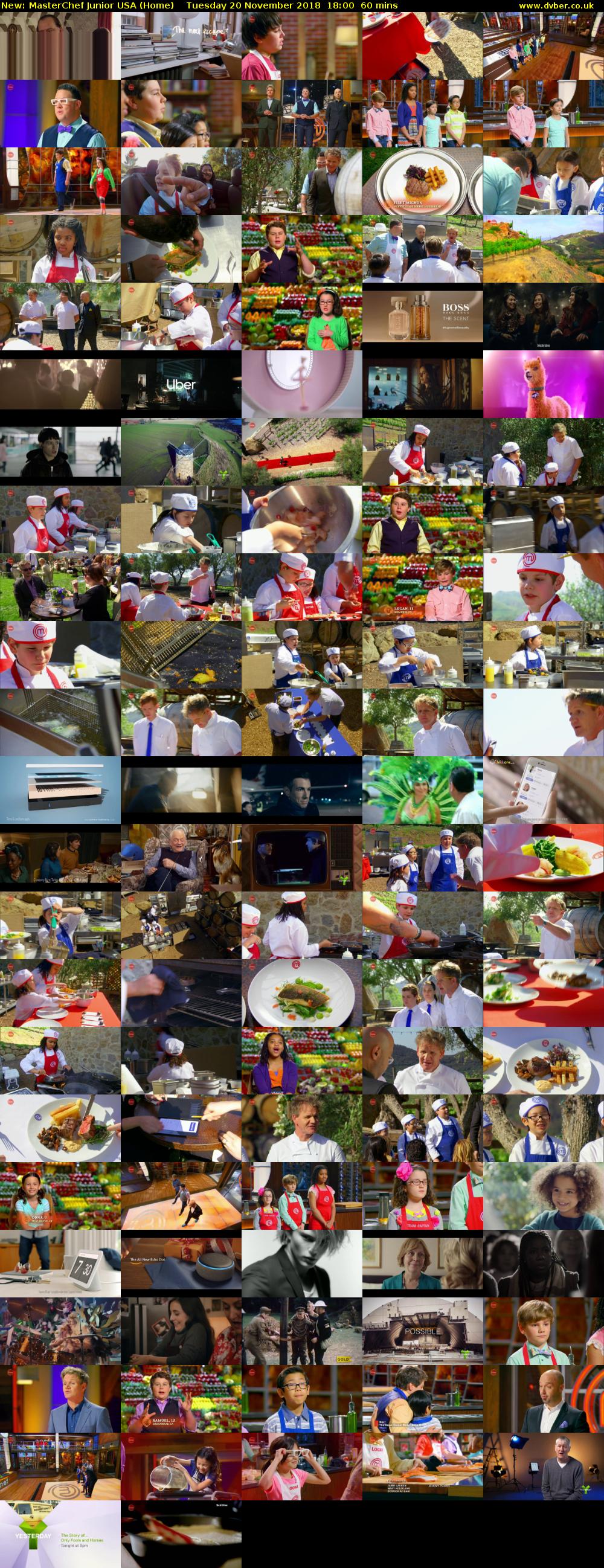 MasterChef Junior USA (Home) Tuesday 20 November 2018 18:00 - 19:00