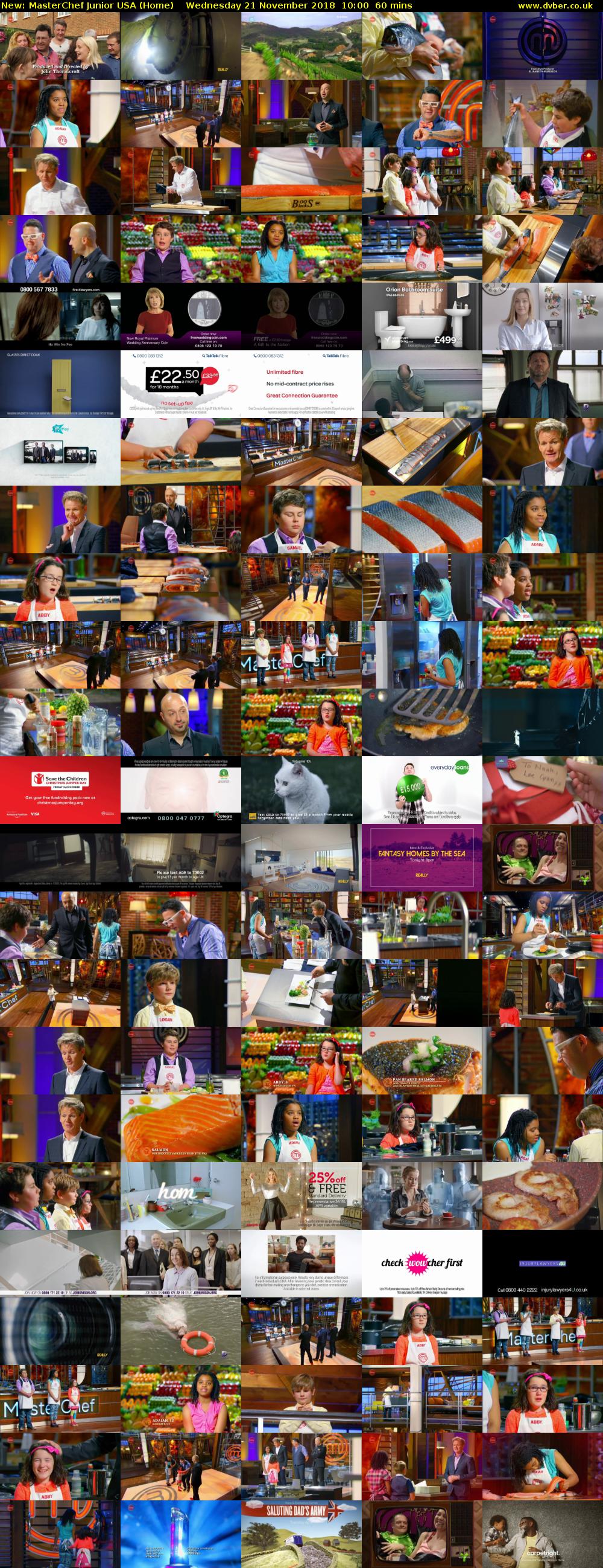 MasterChef Junior USA (Home) Wednesday 21 November 2018 10:00 - 11:00