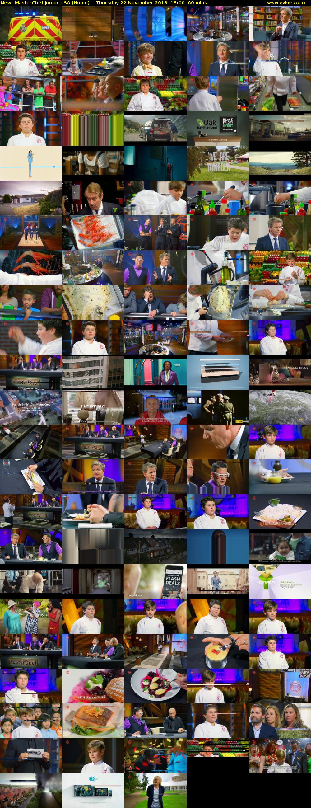MasterChef Junior USA (Home) Thursday 22 November 2018 18:00 - 19:00