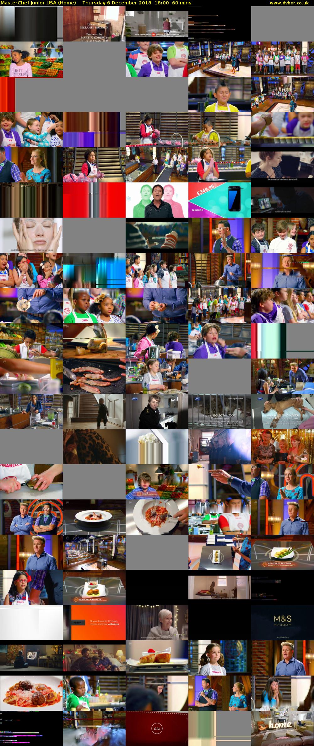 MasterChef Junior USA (Home) Thursday 6 December 2018 18:00 - 19:00