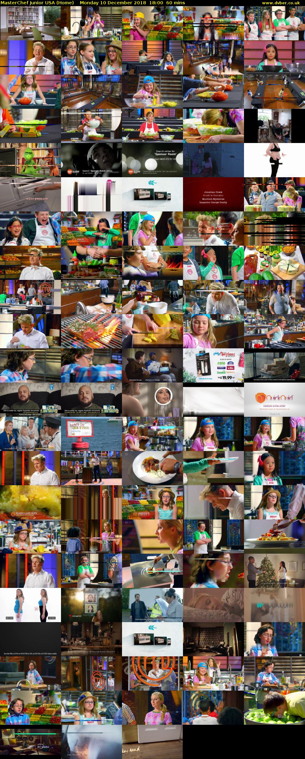 MasterChef Junior USA (Home) Monday 10 December 2018 18:00 - 19:00