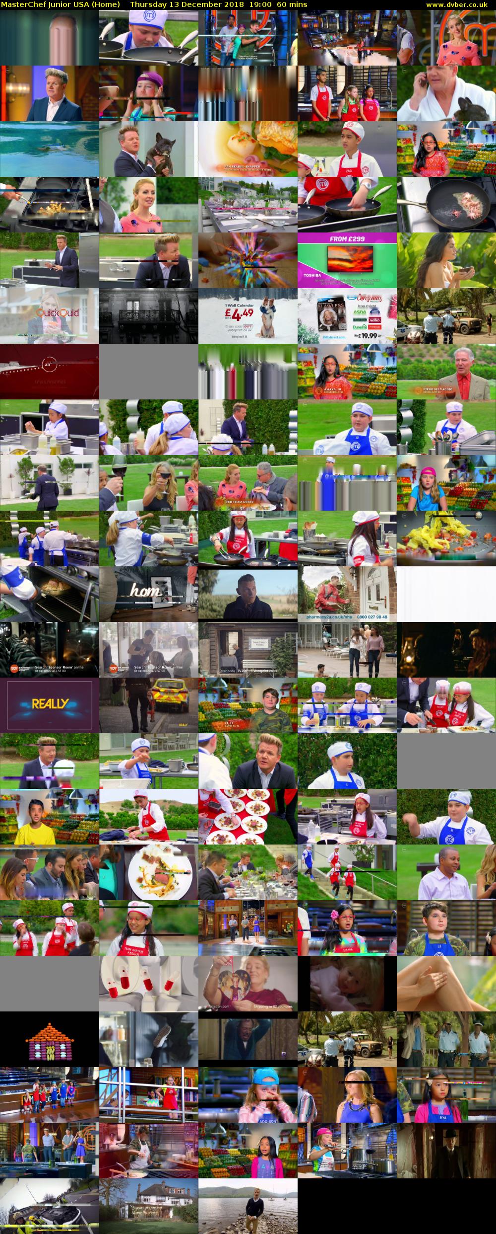 MasterChef Junior USA (Home) Thursday 13 December 2018 19:00 - 20:00