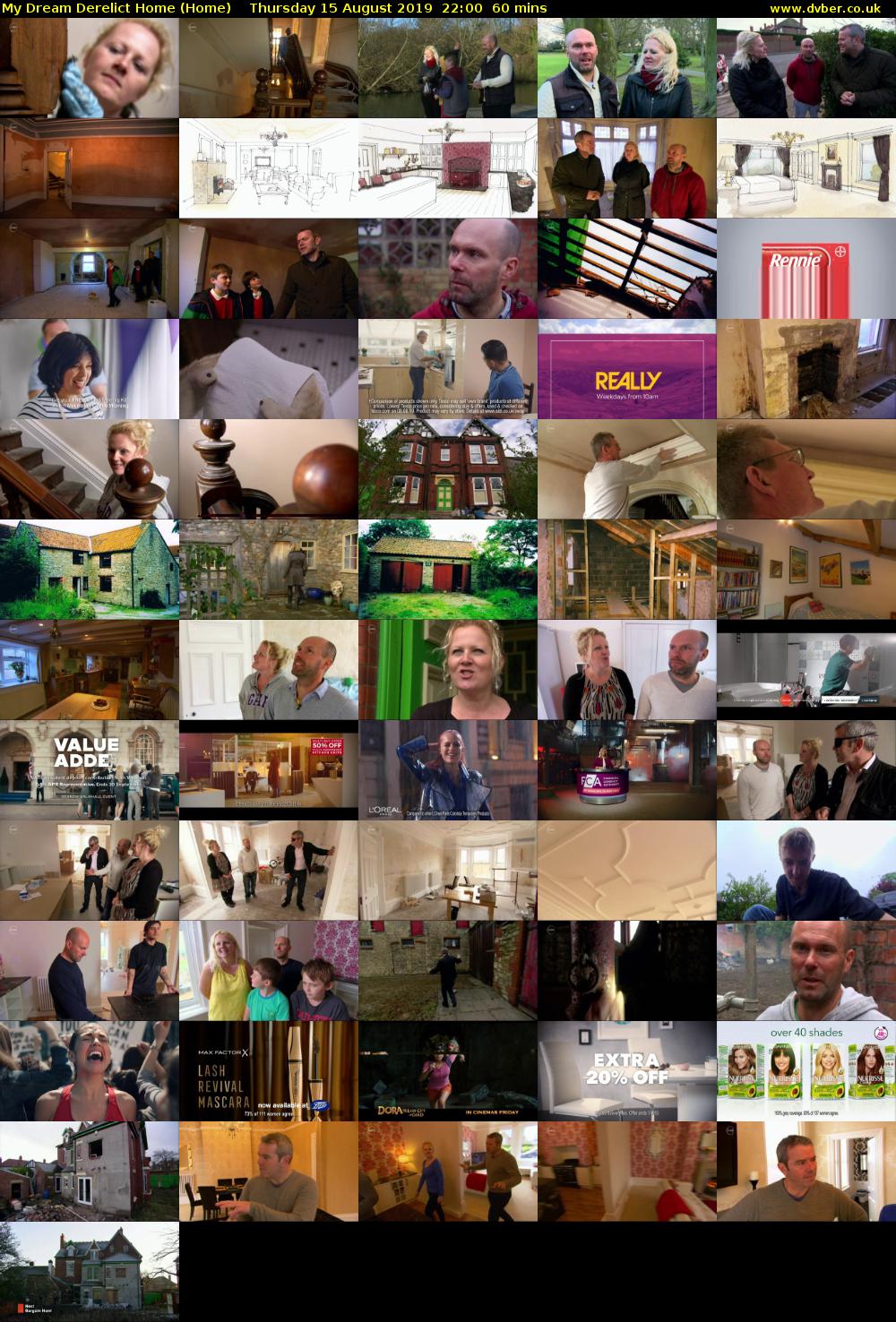 My Dream Derelict Home (Home) Thursday 15 August 2019 22:00 - 23:00