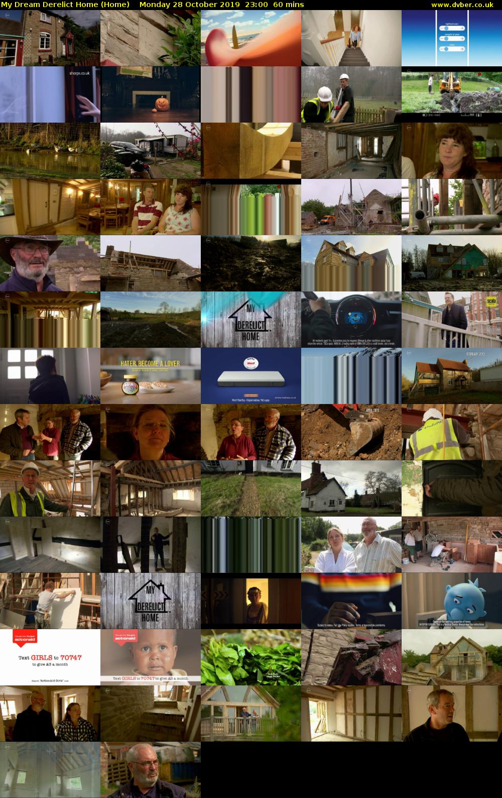 My Dream Derelict Home (Home) Monday 28 October 2019 23:00 - 00:00