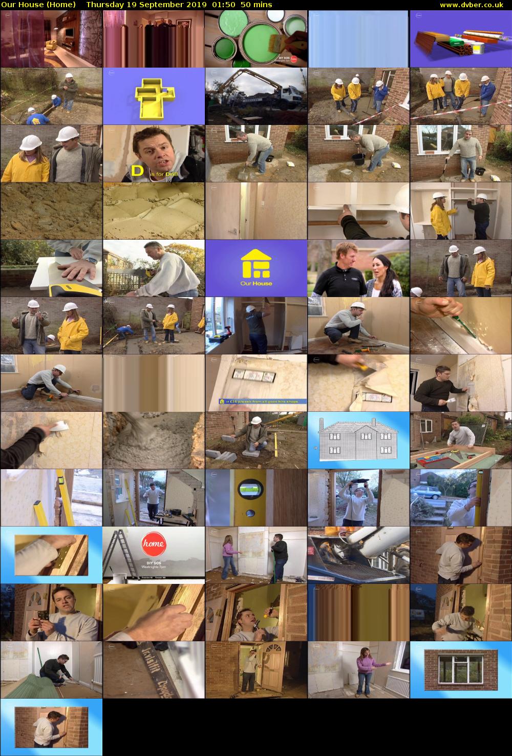 Our House (Home) Thursday 19 September 2019 01:50 - 02:40