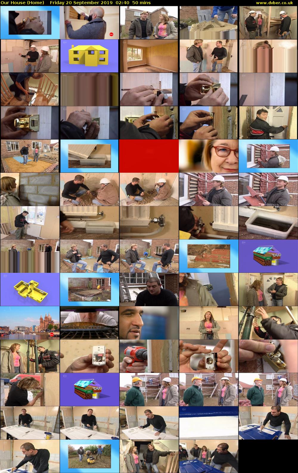Our House (Home) Friday 20 September 2019 02:40 - 03:30