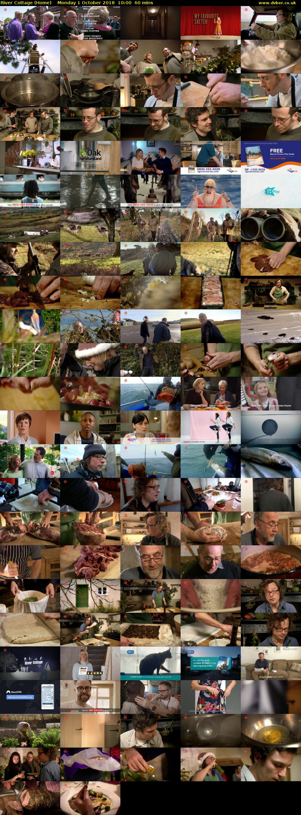 River Cottage (Home) Monday 1 October 2018 10:00 - 11:00