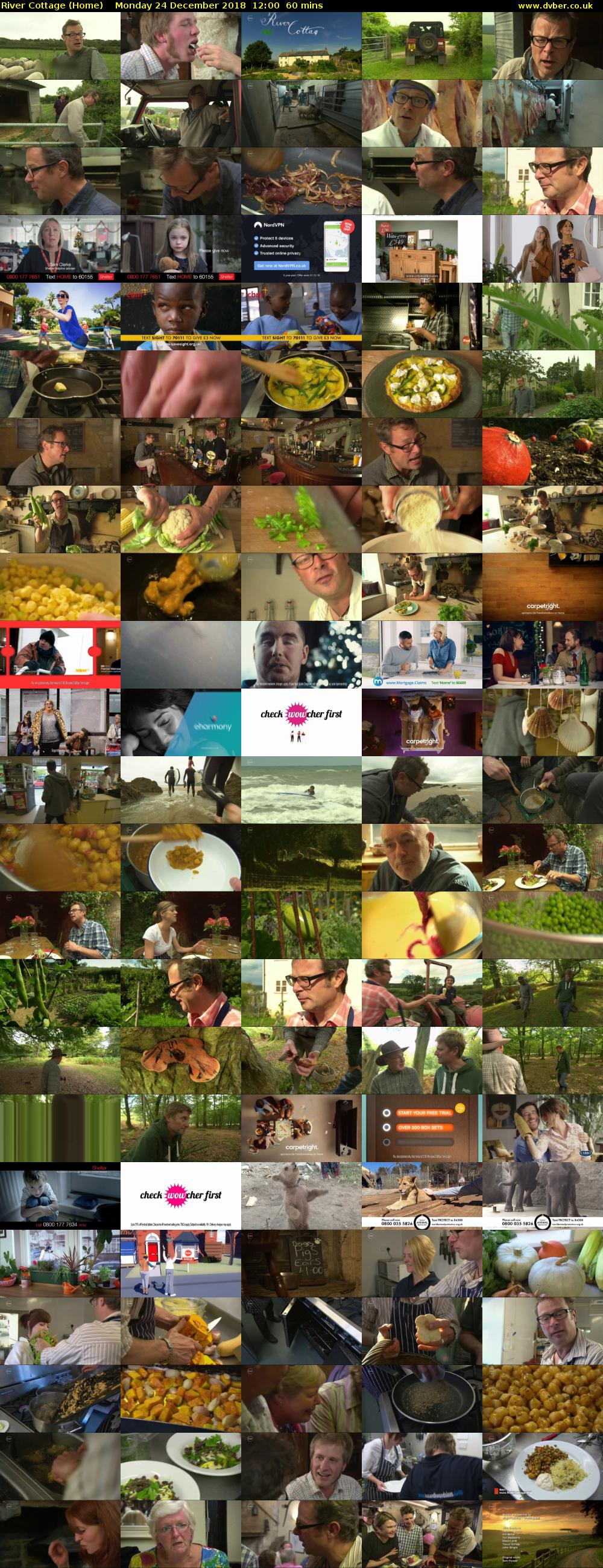 River Cottage (Home) Monday 24 December 2018 12:00 - 13:00